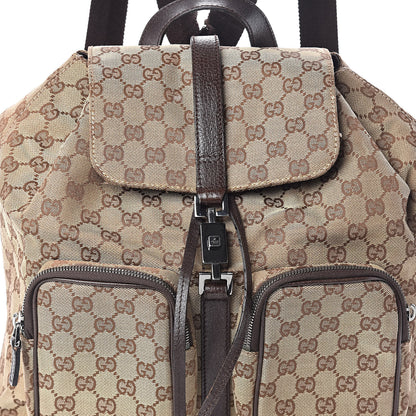 Gucci Monogram Backpack Dark Brown 7 of 9