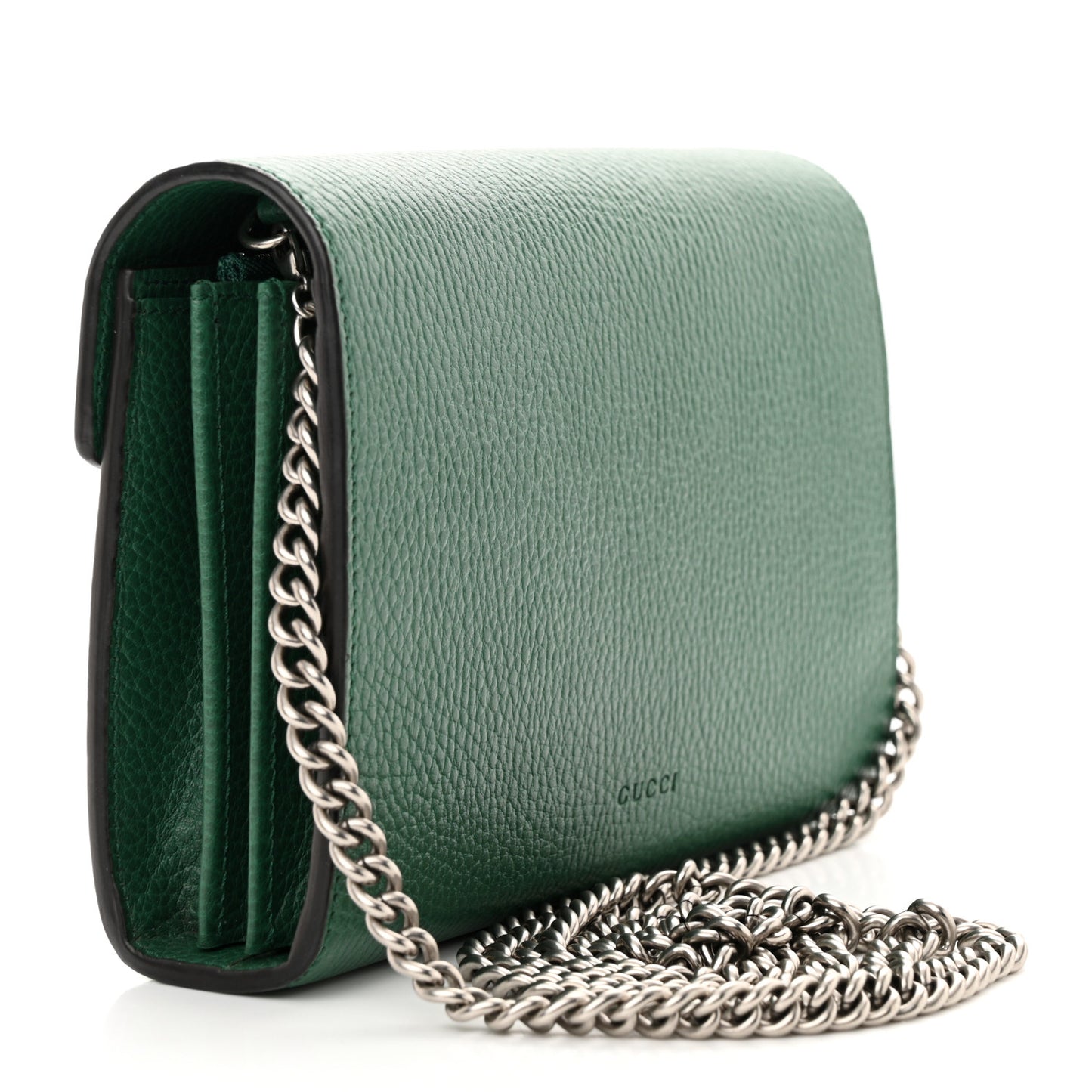 Calfskin Mini Dionysus Chain Wallet Emerald
