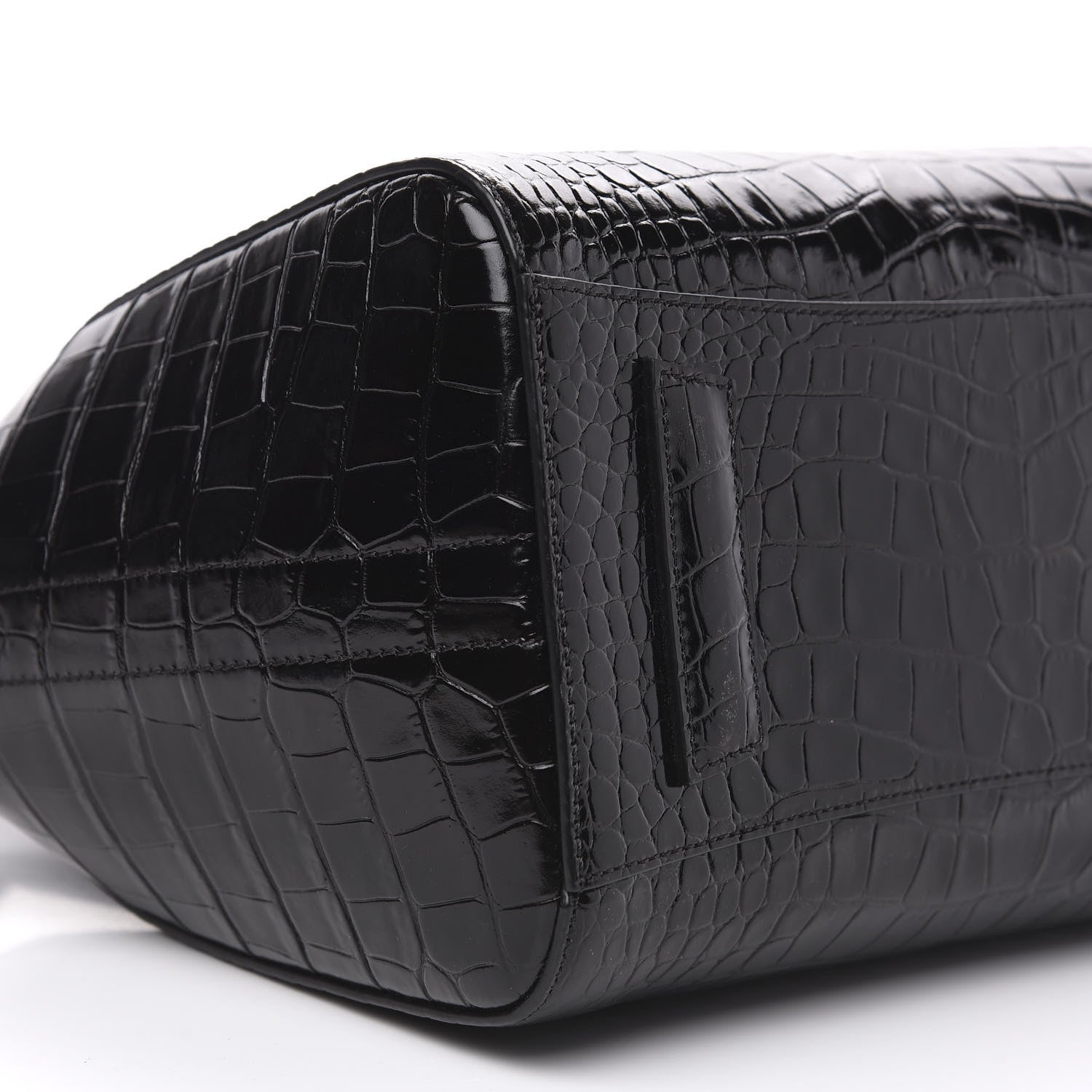 Givenchy Calfskin Crocodile Embossed Small Antigona Black 9 of 10
