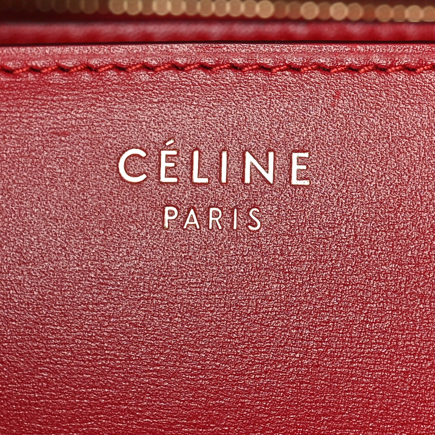 Celine Box Calfskin Medium Classic Box Flap Bag Red 6 of 8