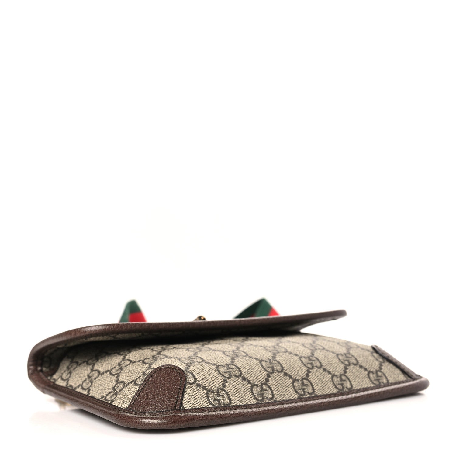 Gucci GG Supreme Web Totem Three Piece Monogram Shoulder Bag Dark Brown 4 of 9