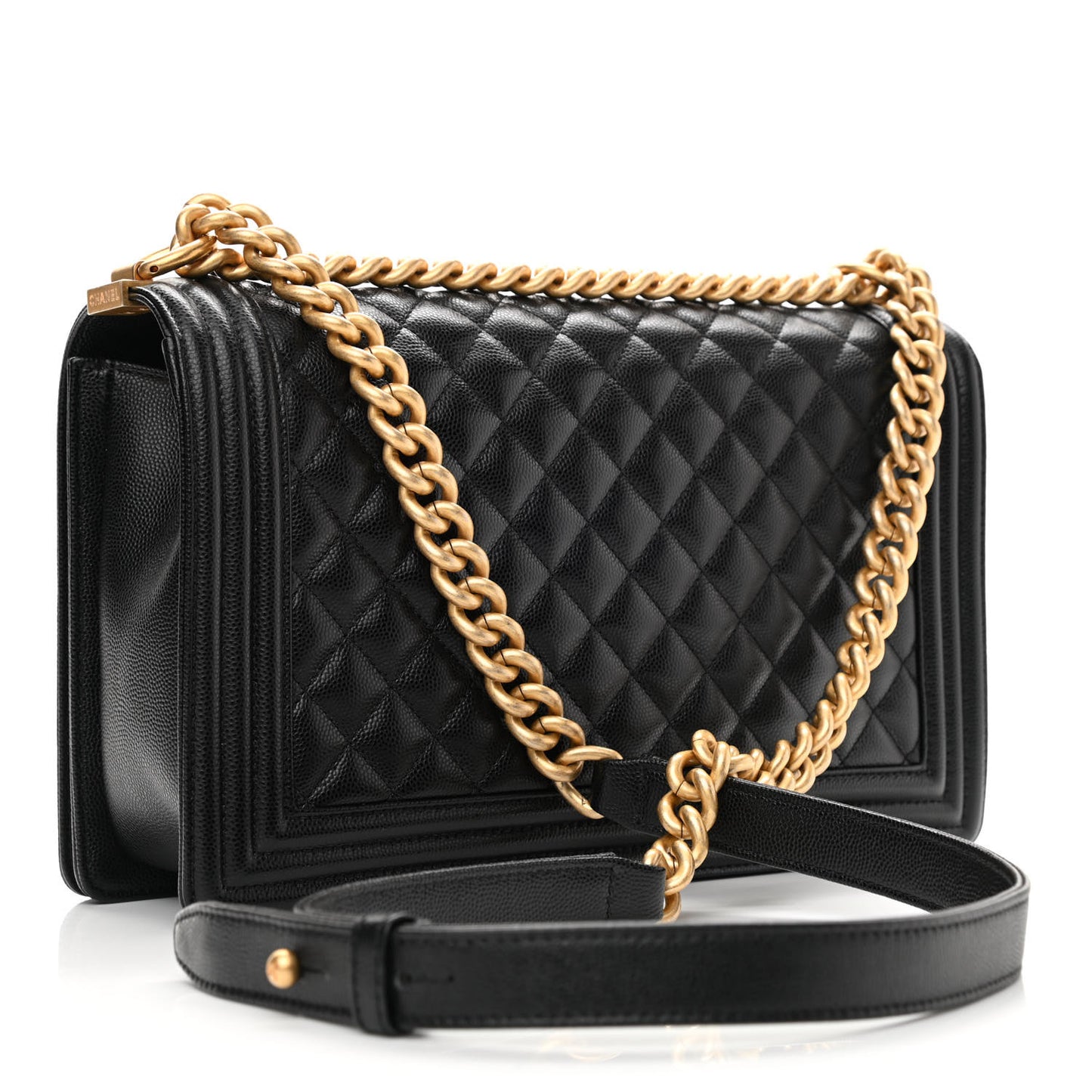 Caviar Quilted New Medium Boy Flap Black