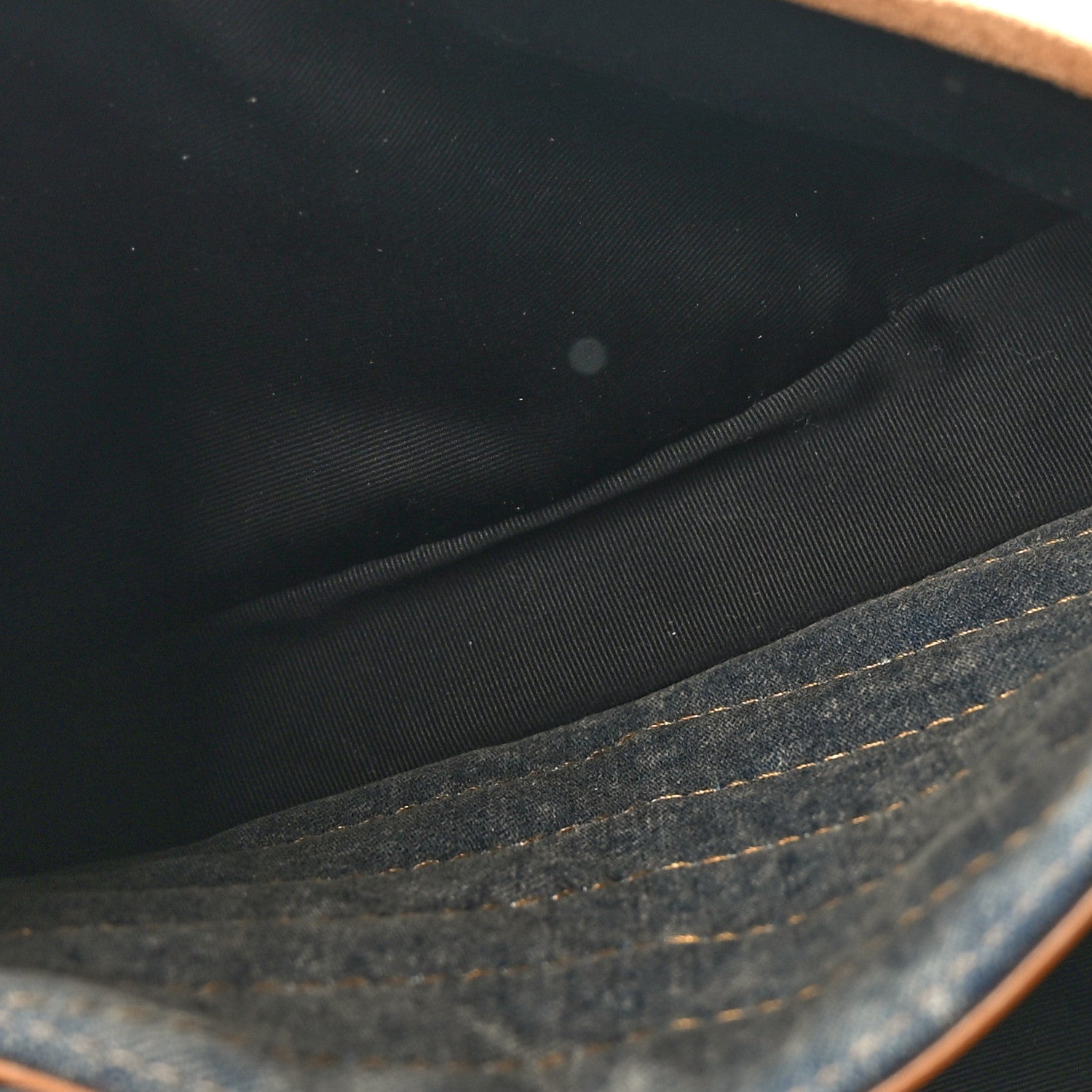 Saint Laurent Denim Suede Monogram Medium Niki Chain Satchel Blue Cinnamon 5 of 8