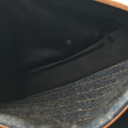 Saint Laurent Denim Suede Monogram Medium Niki Chain Satchel Blue Cinnamon 5 of 8