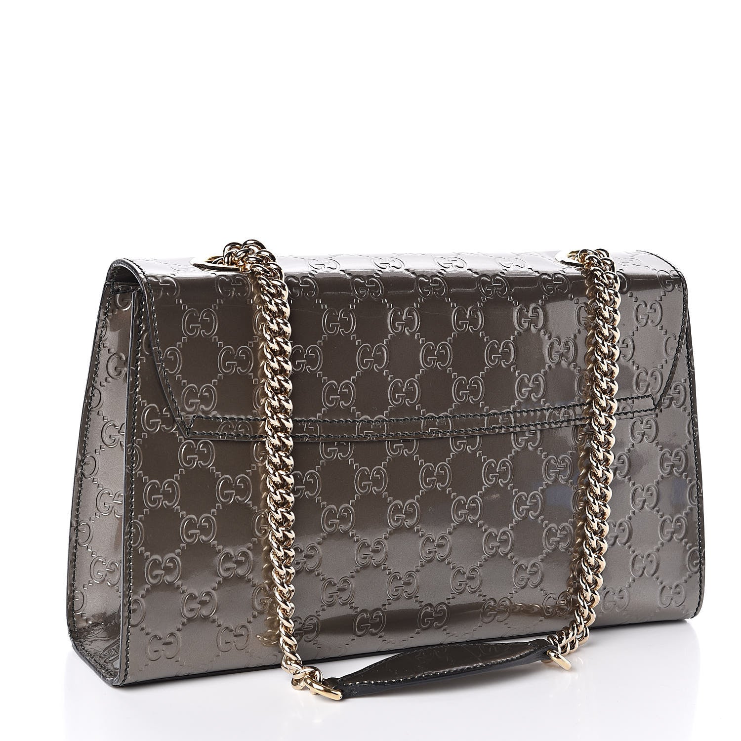 Gucci Shine Guccissima Medium Emily Chain Shoulder Bag Sasso 3 of 10