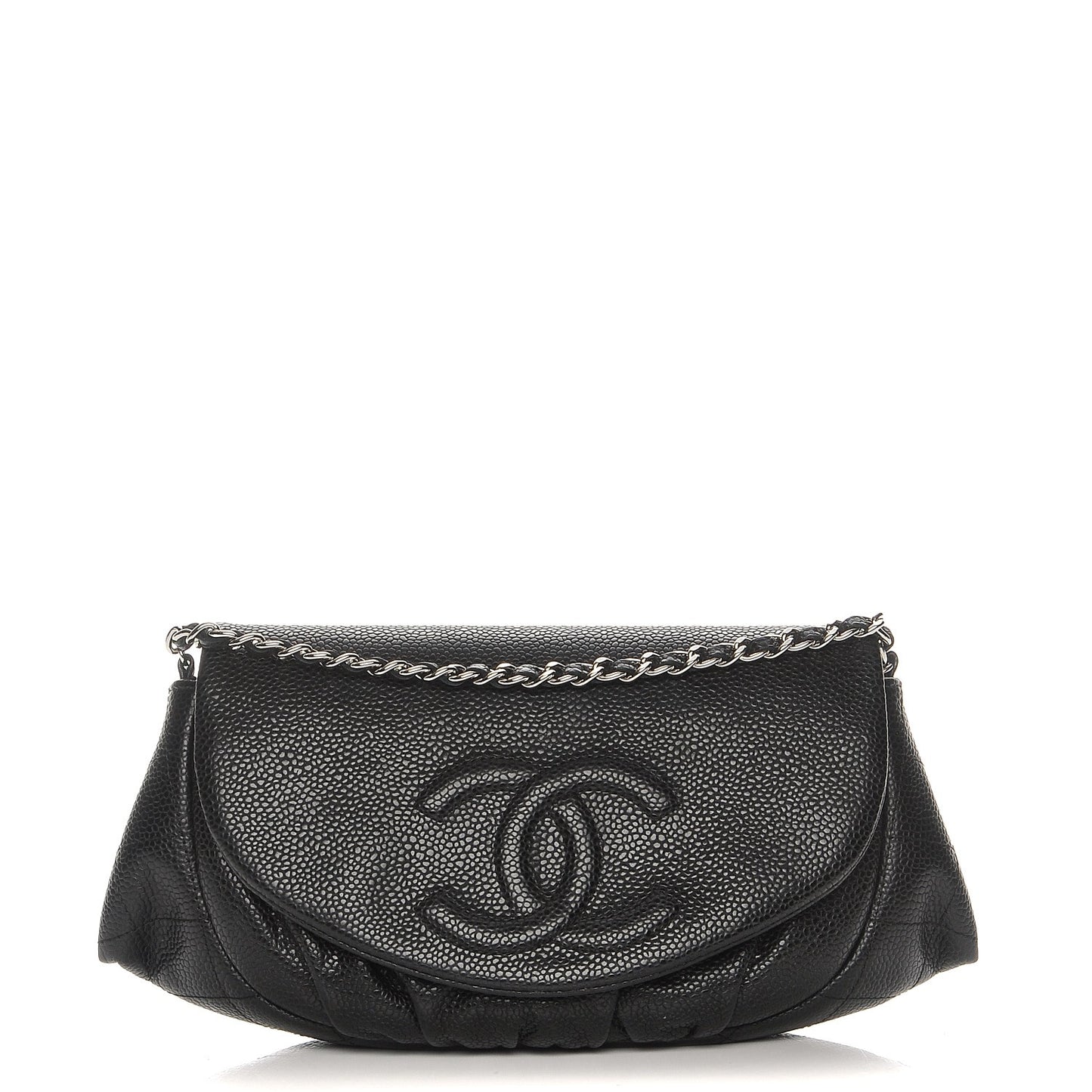 Caviar Half Moon Wallet On Chain WOC Black