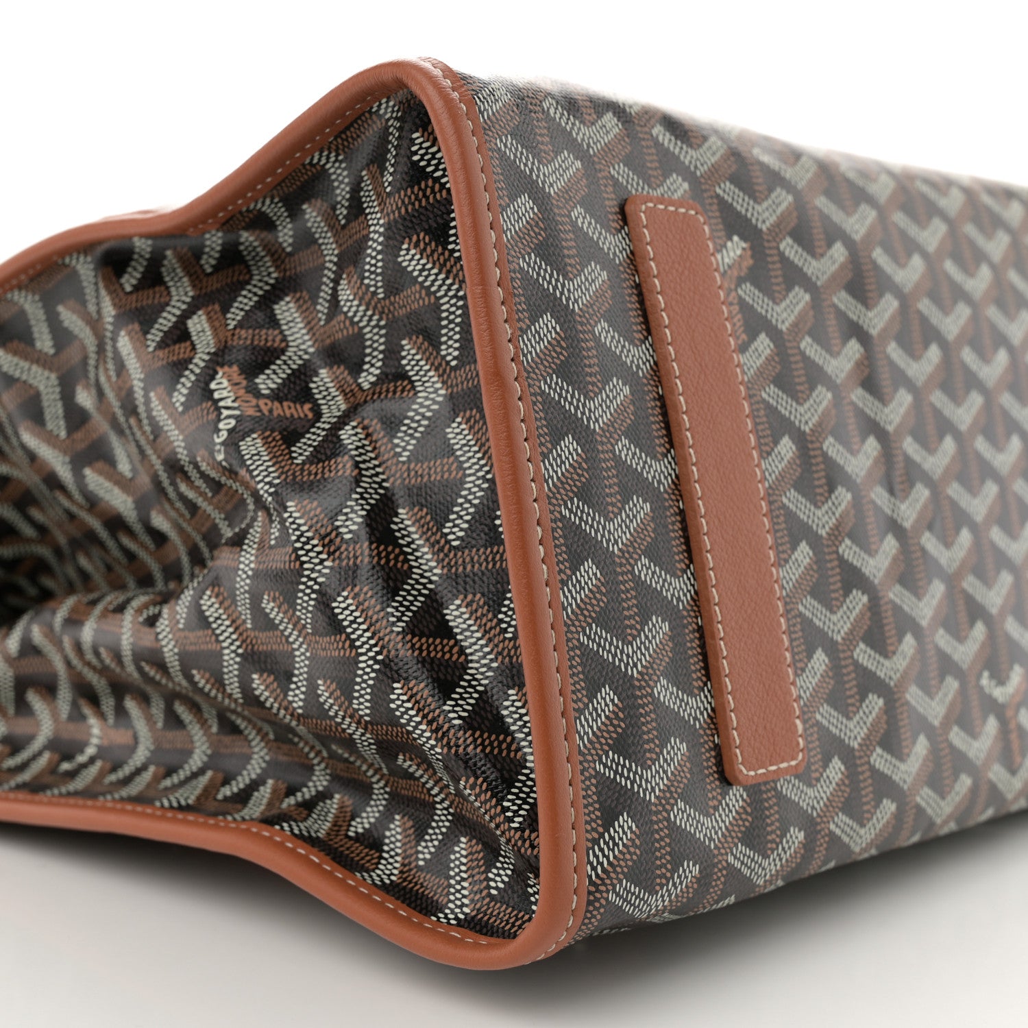 Goyard Goyardine Saint Leger Soft Briefcase Backpack Black Gold 8 of 9