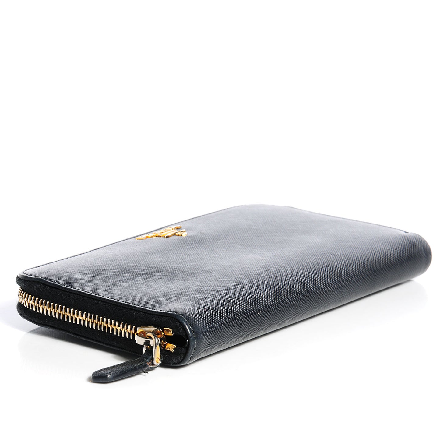 Saffiano Zip Around Wallet Nero Black
