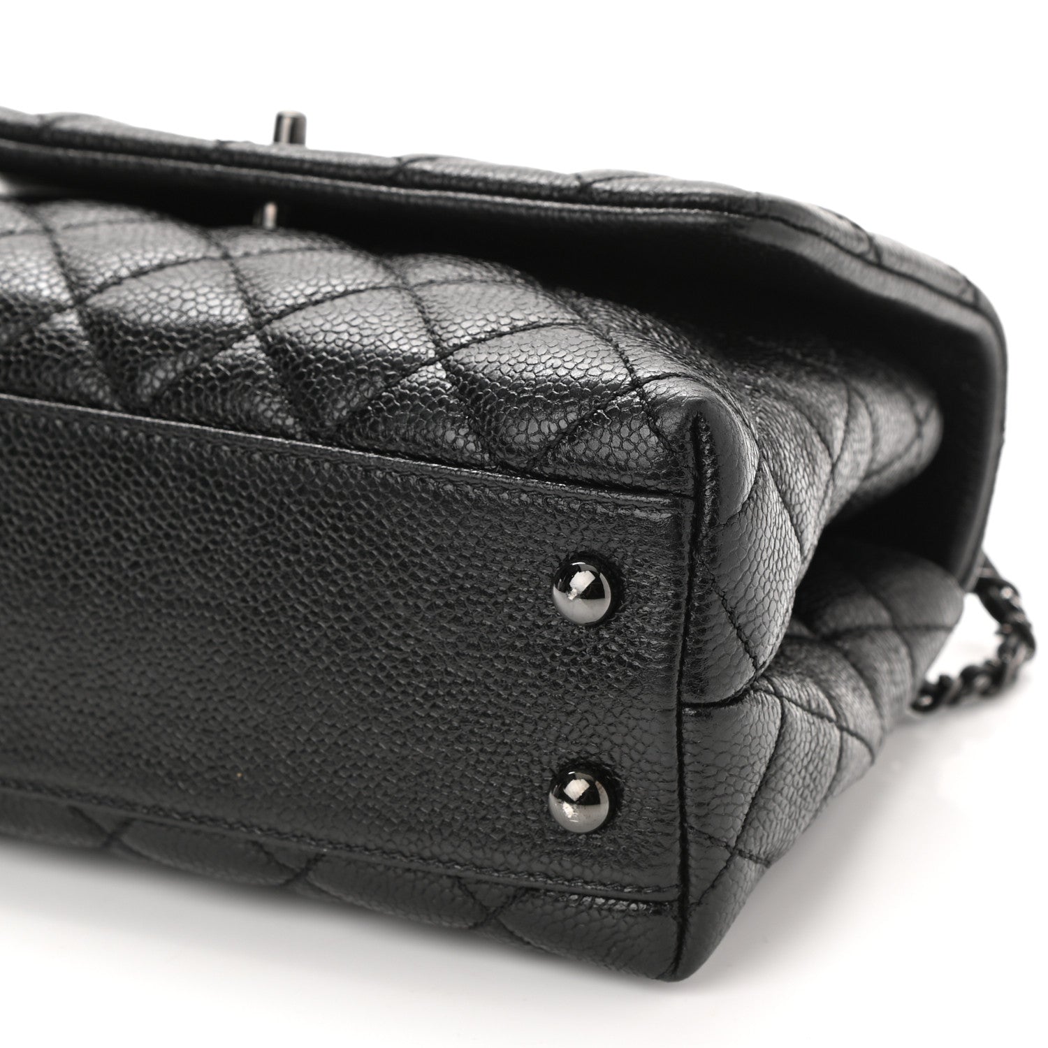 Chanel Caviar Quilted Mini Coco Handle Flap So Black 10 of 10