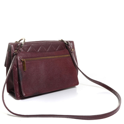 Chanel Caviar Quilted Large Retro Class Flap Burgundy 3 of 8