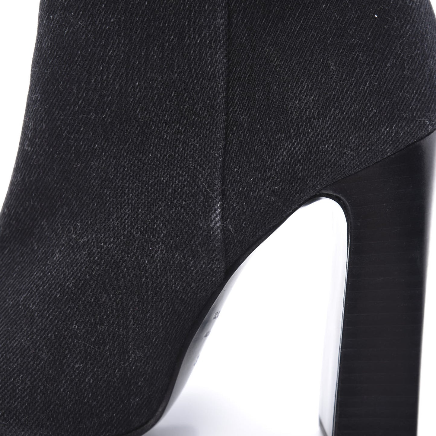Denim Ankle Boots 38.5 Black