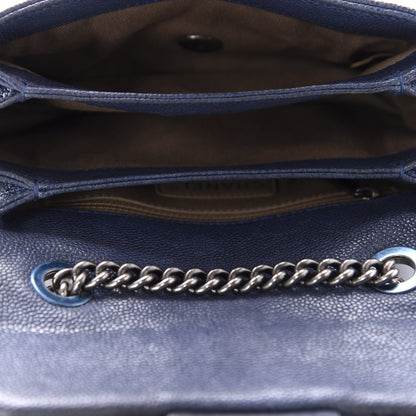 Chanel Caviar Quilted Mini Simply CC Flap Blue 5 of 11