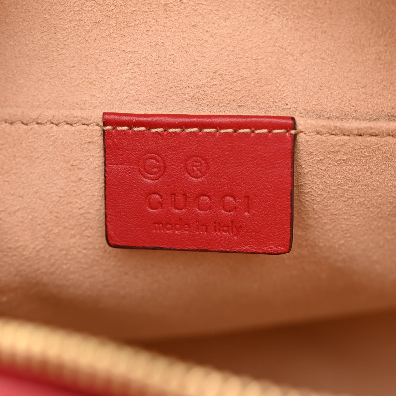Gucci GG Supreme Monogram Blooms Mini Chain Shoulder Bag Beige Blue Navy Hibiscus Red 6 of 10
