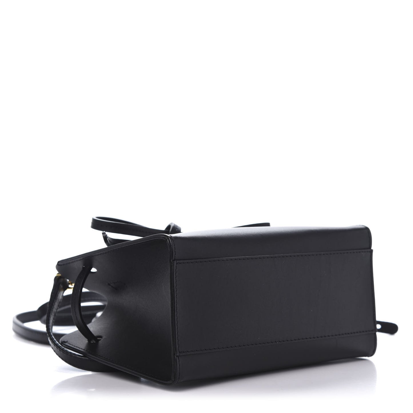 Calfskin Mini Mini Sun Bag Black Rosa