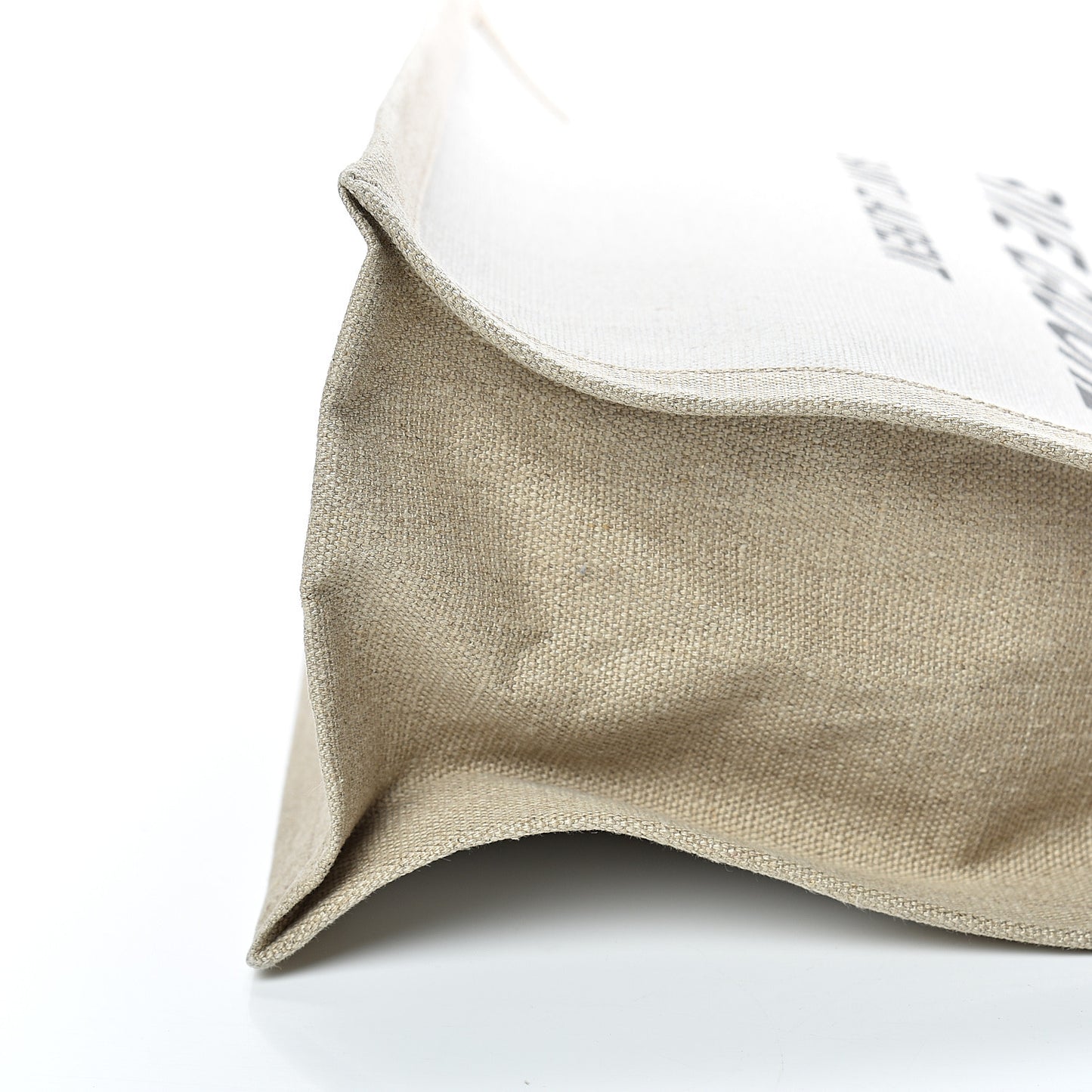 Linen Calfskin Rive Gauche Tote Optic White