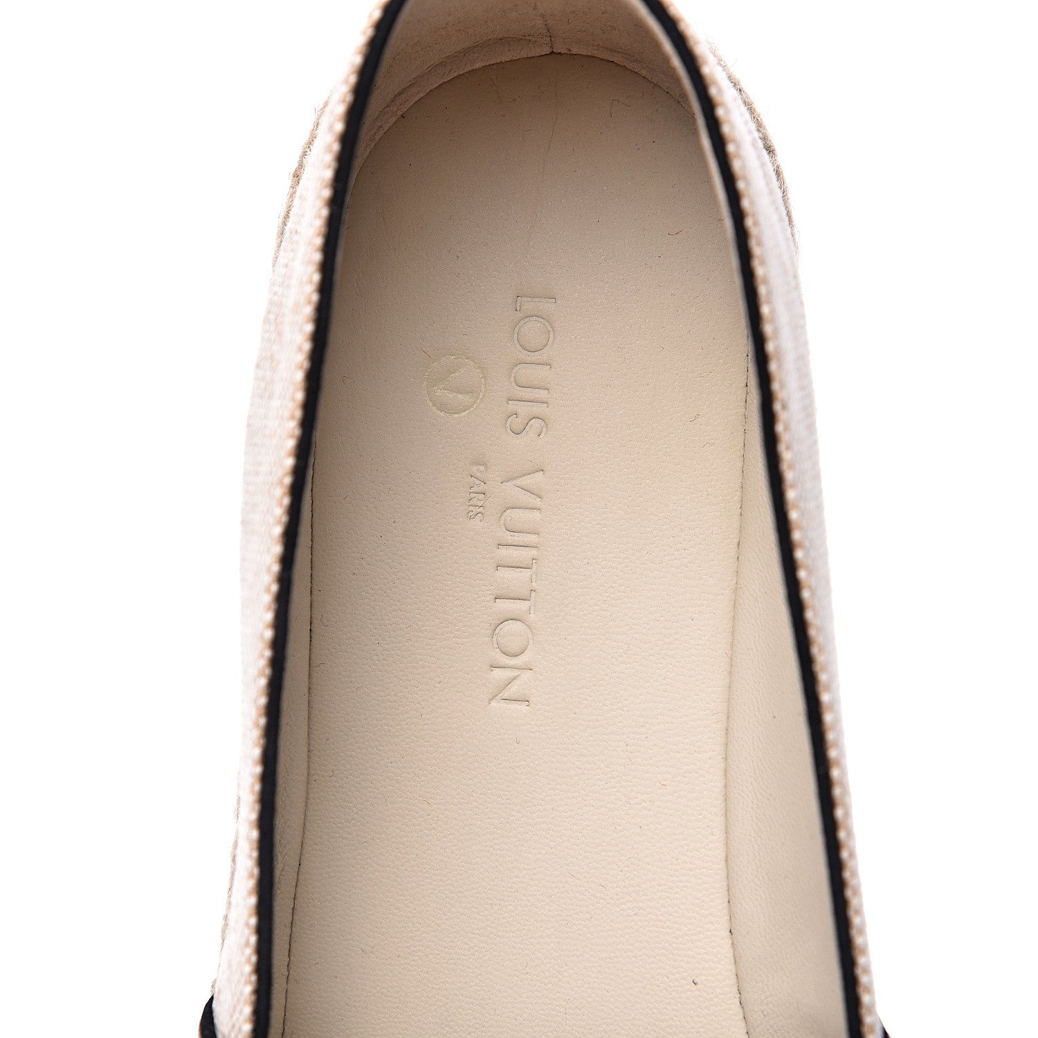 Louis Vuitton Canvas Postcard Espadrille Flats 39 Ecru 6 of 9