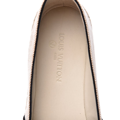 Louis Vuitton Canvas Postcard Espadrille Flats 39 Ecru 6 of 9