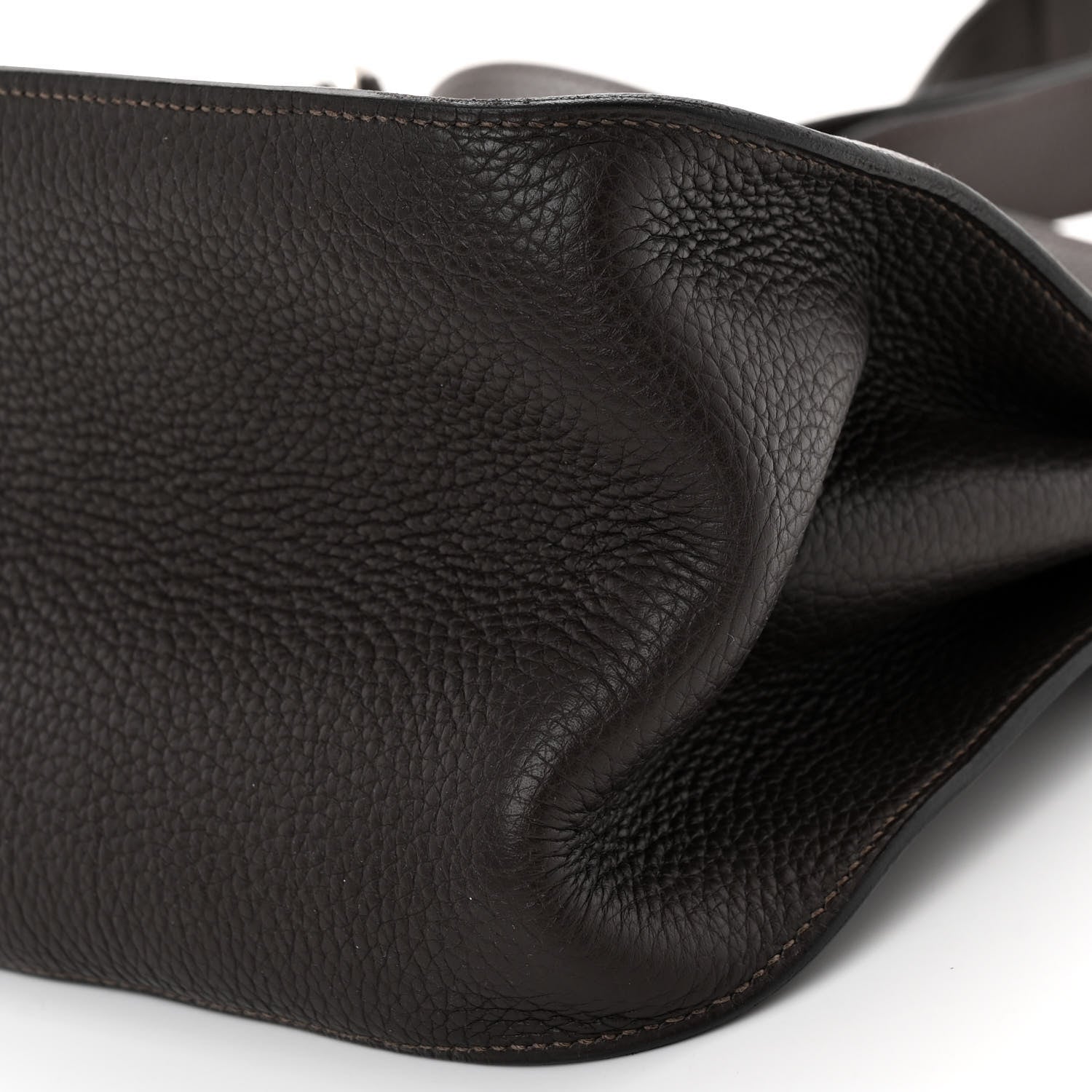 Hermes Taurillon Clemence Jypsiere 34 Chocolate 11 of 12