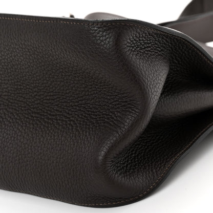 Hermes Taurillon Clemence Jypsiere 34 Chocolate 11 of 12