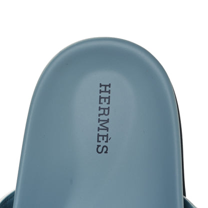 Hermes Suede Goatskin Womens Chypre Sandals 39 Vert d'eau 7 of 9