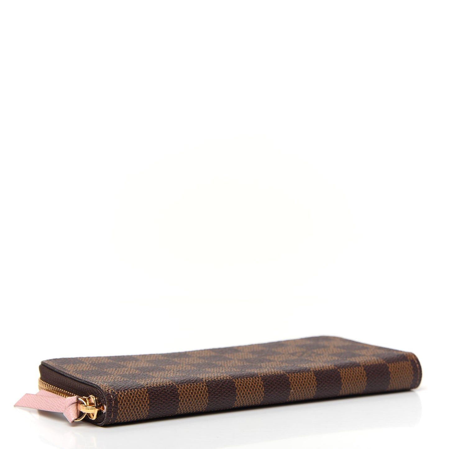 Damier Ebene Clemence Wallet Rose Ballerine