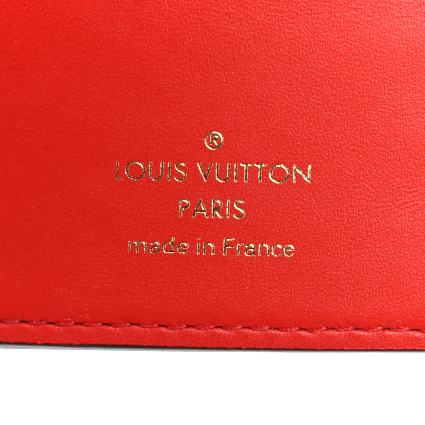 Monogram Flower Lock Compact Wallet Coquelicot