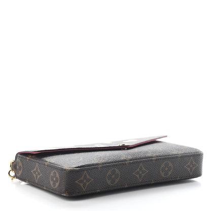 Louis Vuitton Monogram LV Love Lock Pochette Felicie Chain Wallet 3 of 9