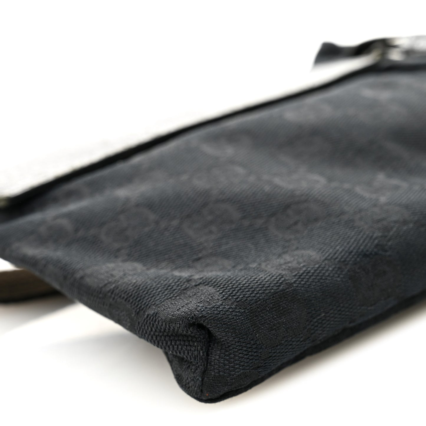 GG Monogram Double Pocket Belt Bag Black