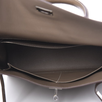 Hermes Togo Kelly Retourne 32 Etoupe 4 of 10