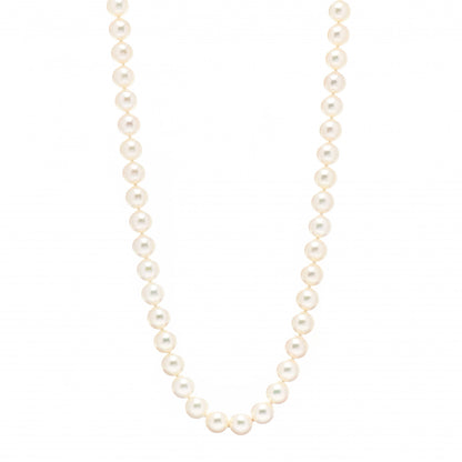 Mikimoto 18K White Gold Akoya Pearl 8.5-9mm Strand Necklace 26" 1 of 5