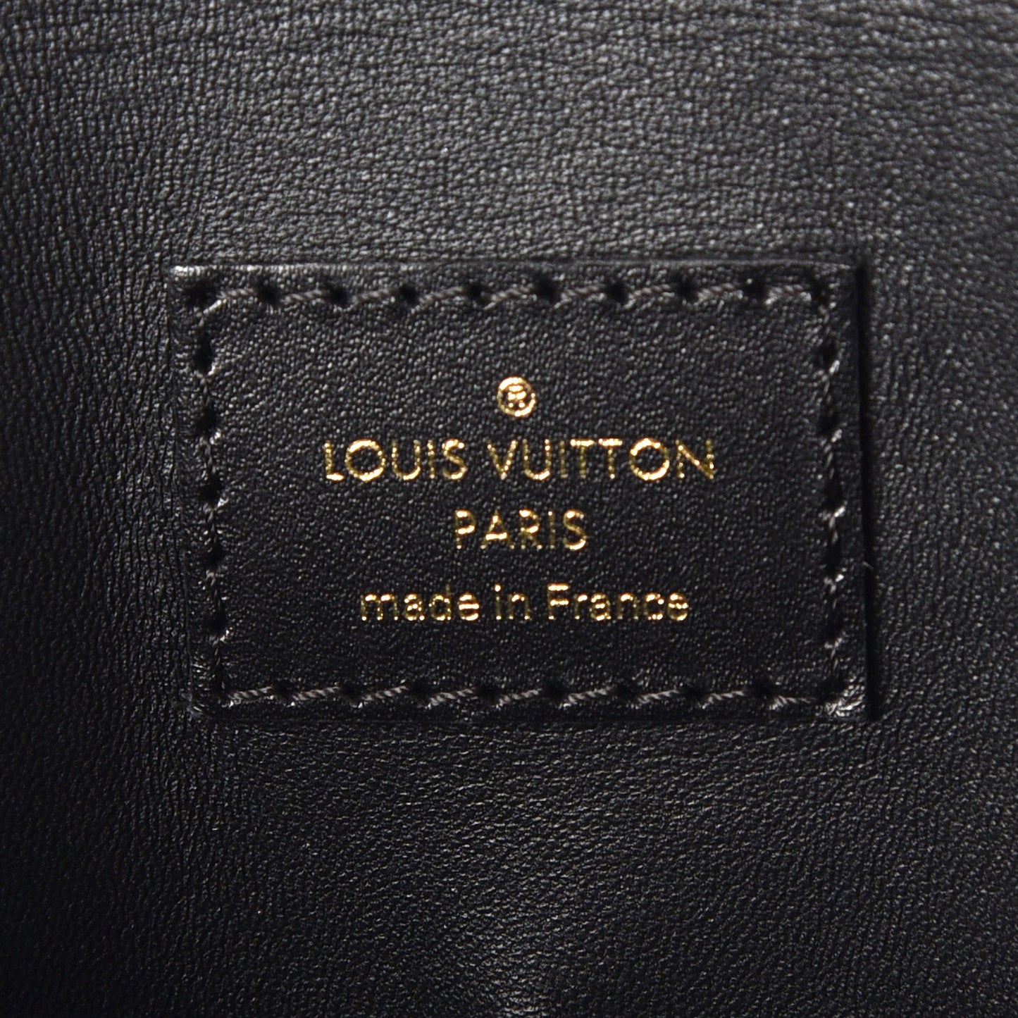 Glazed Calfskin Sac Triangle PM Black