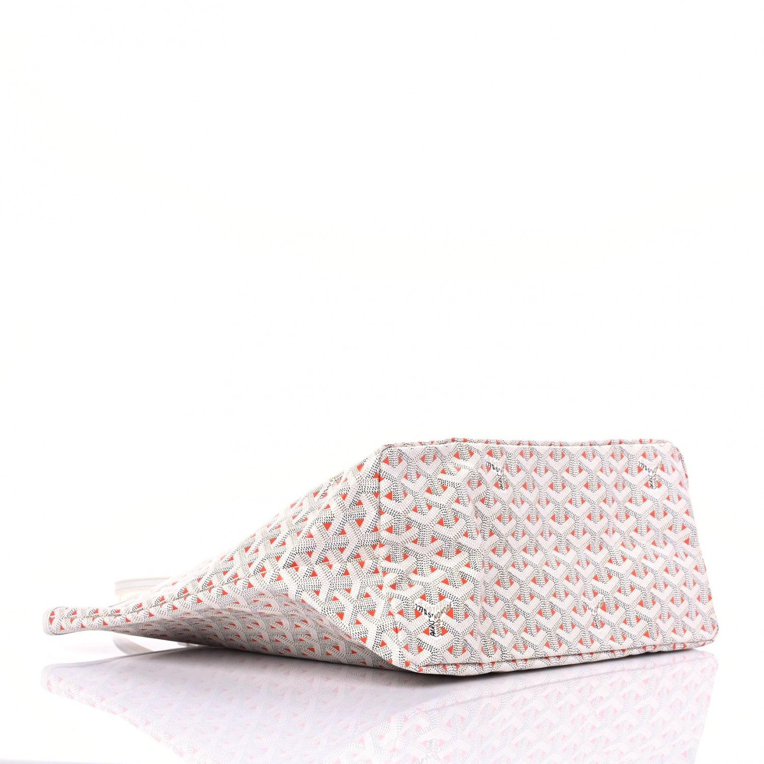 Goyard Goyardine Saint Louis Claire Voie PM White Orange 4 of 9