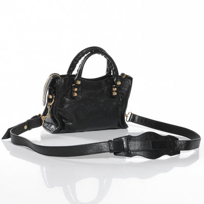 Balenciaga Agneau Giant 12 Gold Hardware Mini City Black 3 of 7
