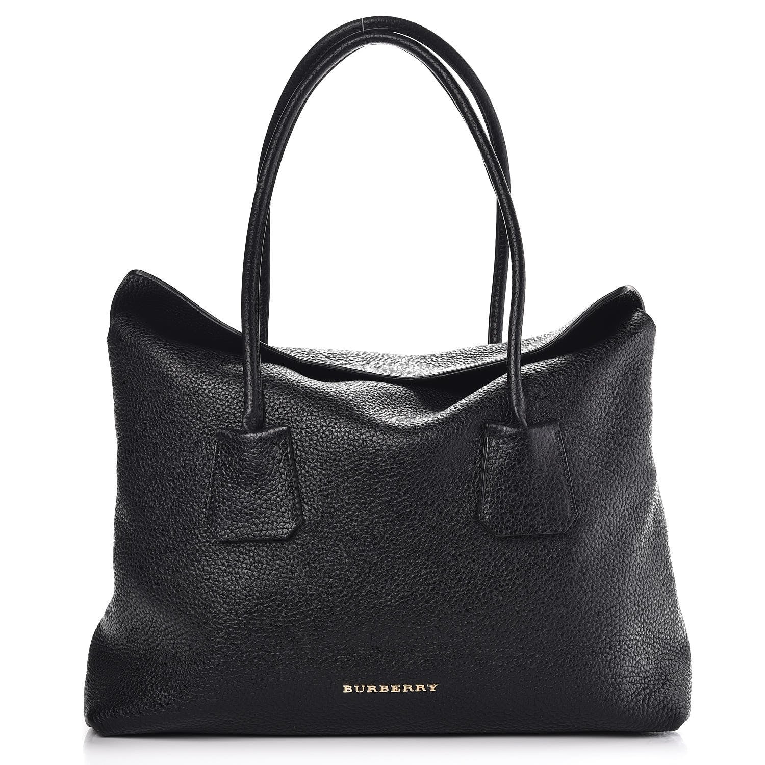 Burberry London Grainy Calfskin Medium Baynard Tote Black 1 of 10