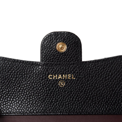 Chanel Caviar Quilted Compact Flap Wallet Black 7 of 10