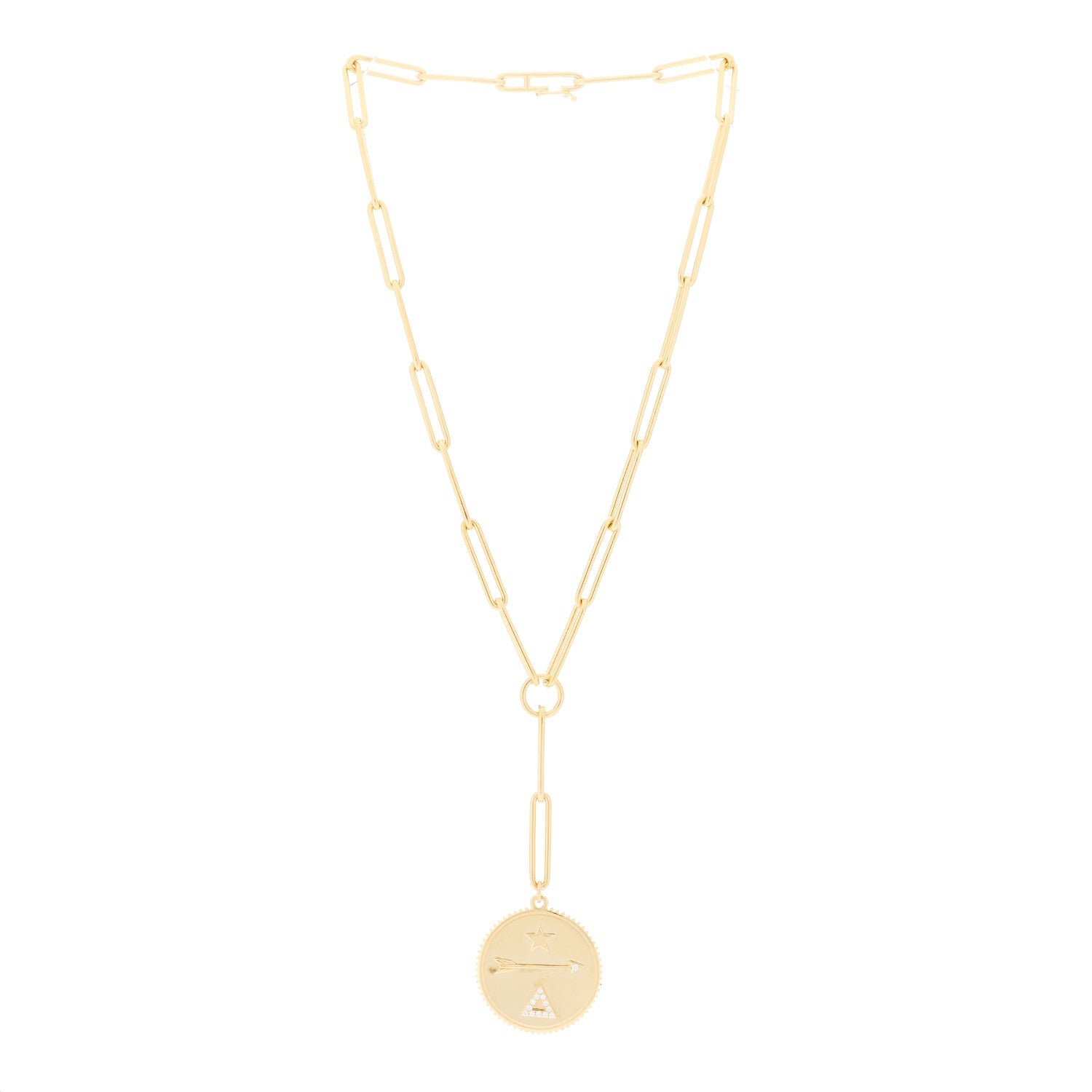 Foundrae 18K Yellow Gold Diamond Dream Extended Clip Extension Chain Necklace 2 of 5