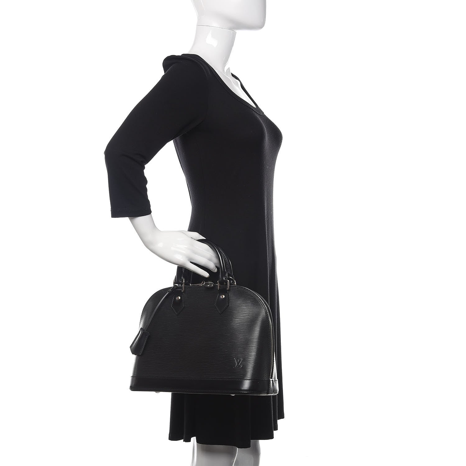Louis Vuitton Epi Alma PM Black 2 of 11