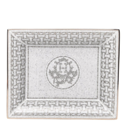 Hermes Porcelain Mosaique Au 24 Platine Change Tray 1 of 5
