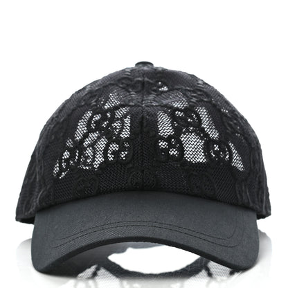 Gucci GG Net Embroidered Baseball Hat M Black 3 of 8