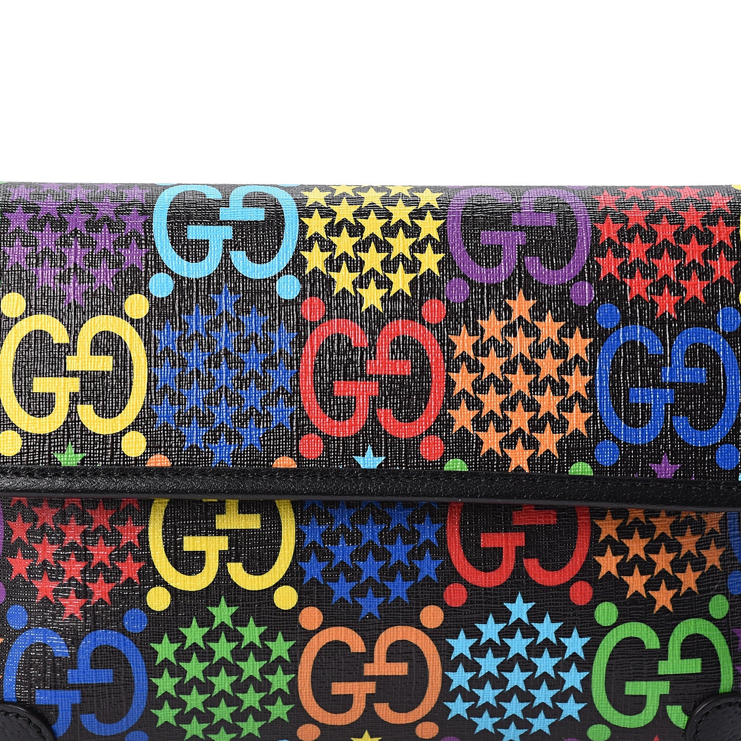 Gucci GG Supreme Monogram Psychedelic Slim Belt Bag Black 8 of 10