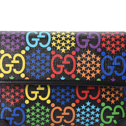 Gucci GG Supreme Monogram Psychedelic Slim Belt Bag Black 8 of 10