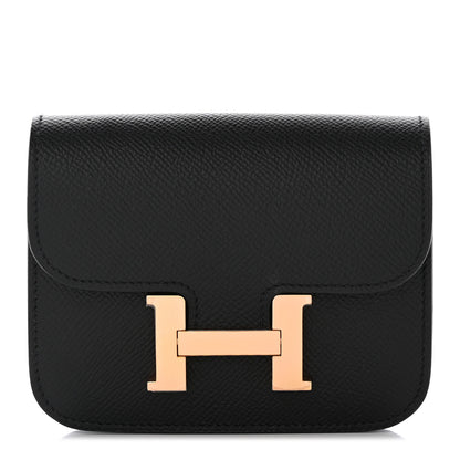 Hermes Epsom Constance Slim Wallet Black 1 of 11