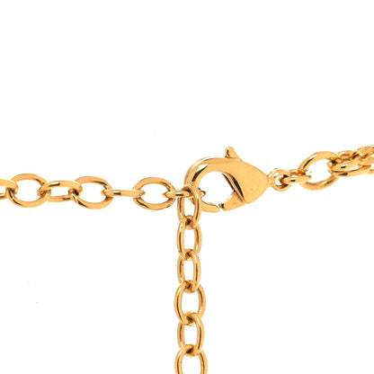 Louis Vuitton Metal Blooming Strass Necklace Gold 4 of 7