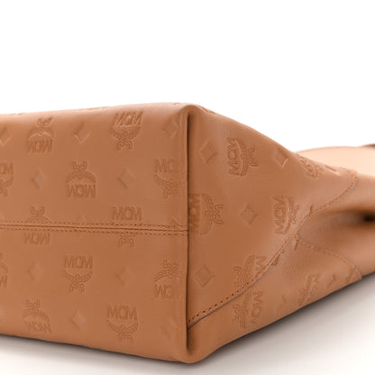 MCM Calfskin Ottomar Monogram Large Klara Hobo Cognac 8 of 9