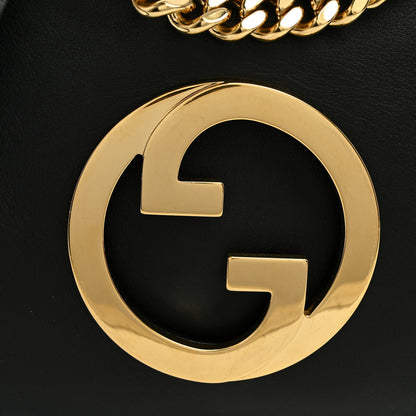Gucci Roxy Calfskin Blondie Chain Shoulder Flap Bag Black 7 of 9