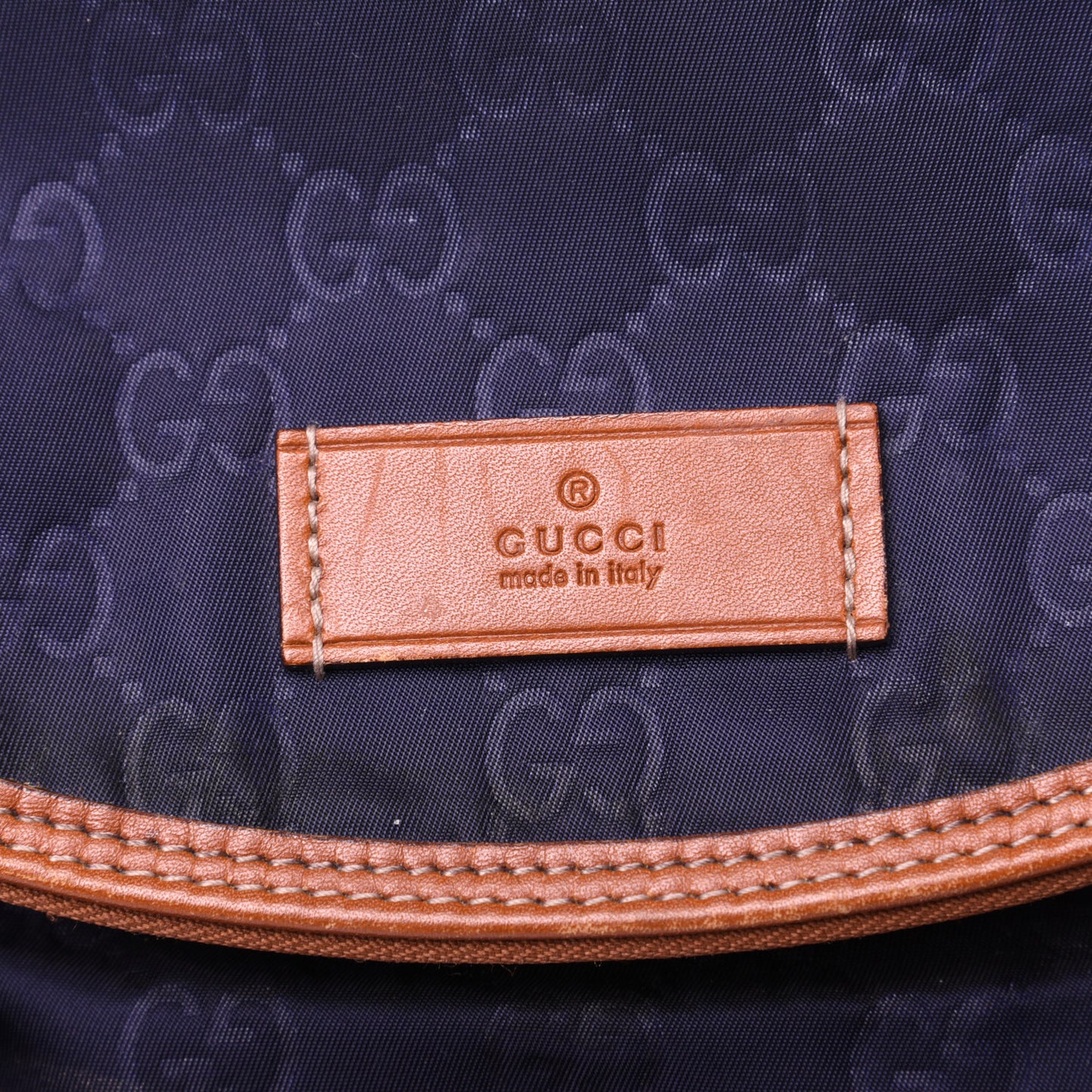 Nylon Monogram Light Diaper Bag Blue