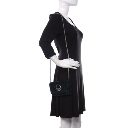 Fendi Velvet F is Wallet on Chain Amazzonia 2 of 12
