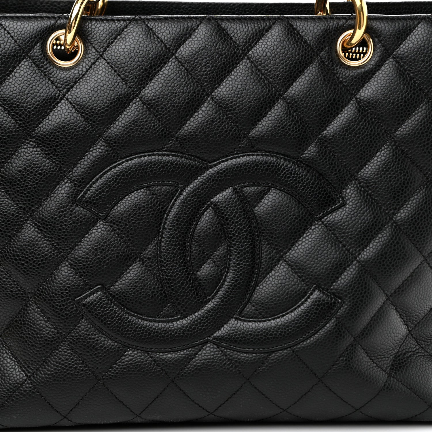 Chanel Caviar Quilted Grand Shopping Tote GST Black 8 of 10