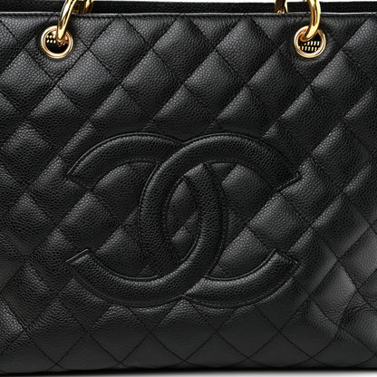 Chanel Caviar Quilted Grand Shopping Tote GST Black 8 of 10