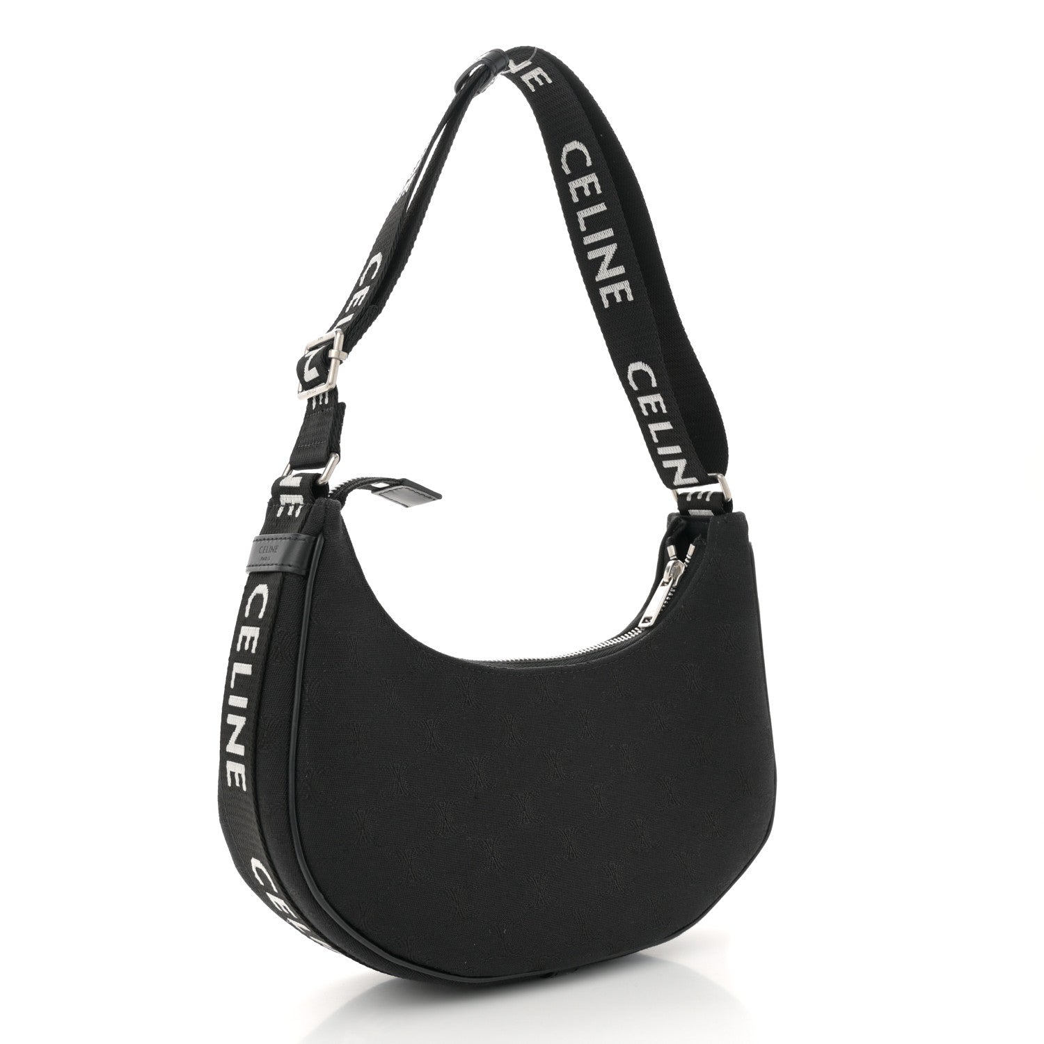 Celine Nylon Ava Shoulder Bag Black 3 of 10